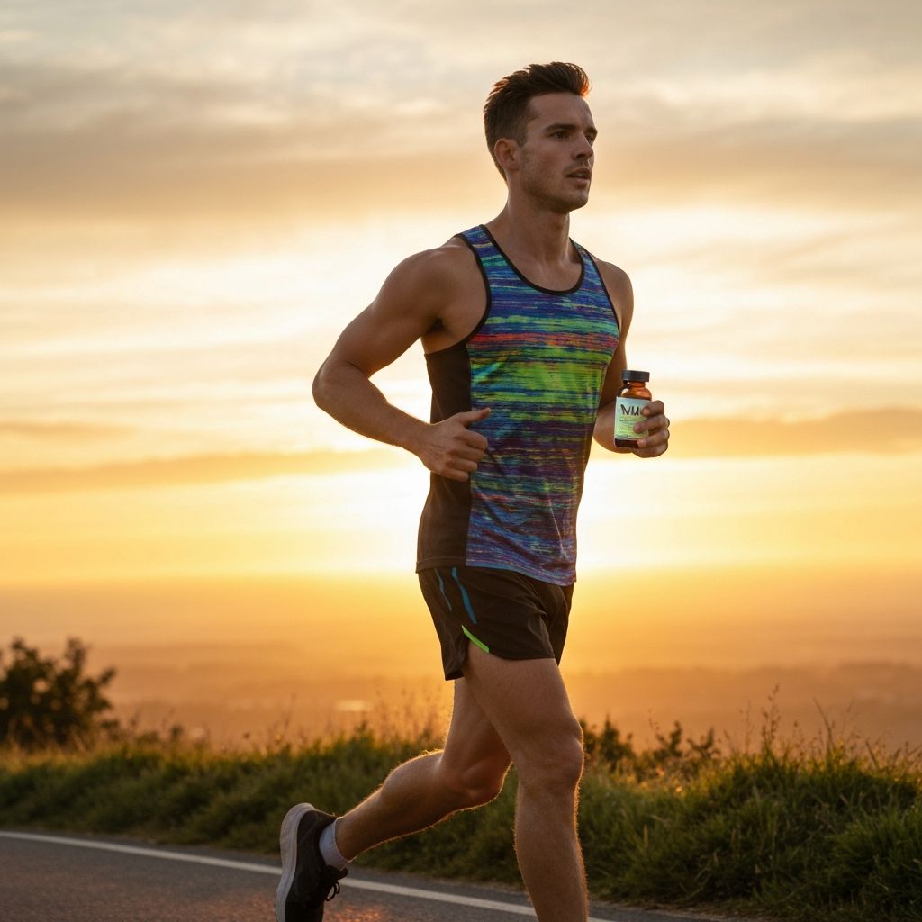 Man exercising outdoors