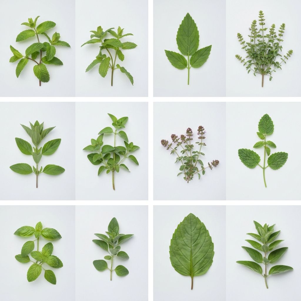 Green herbs and plants