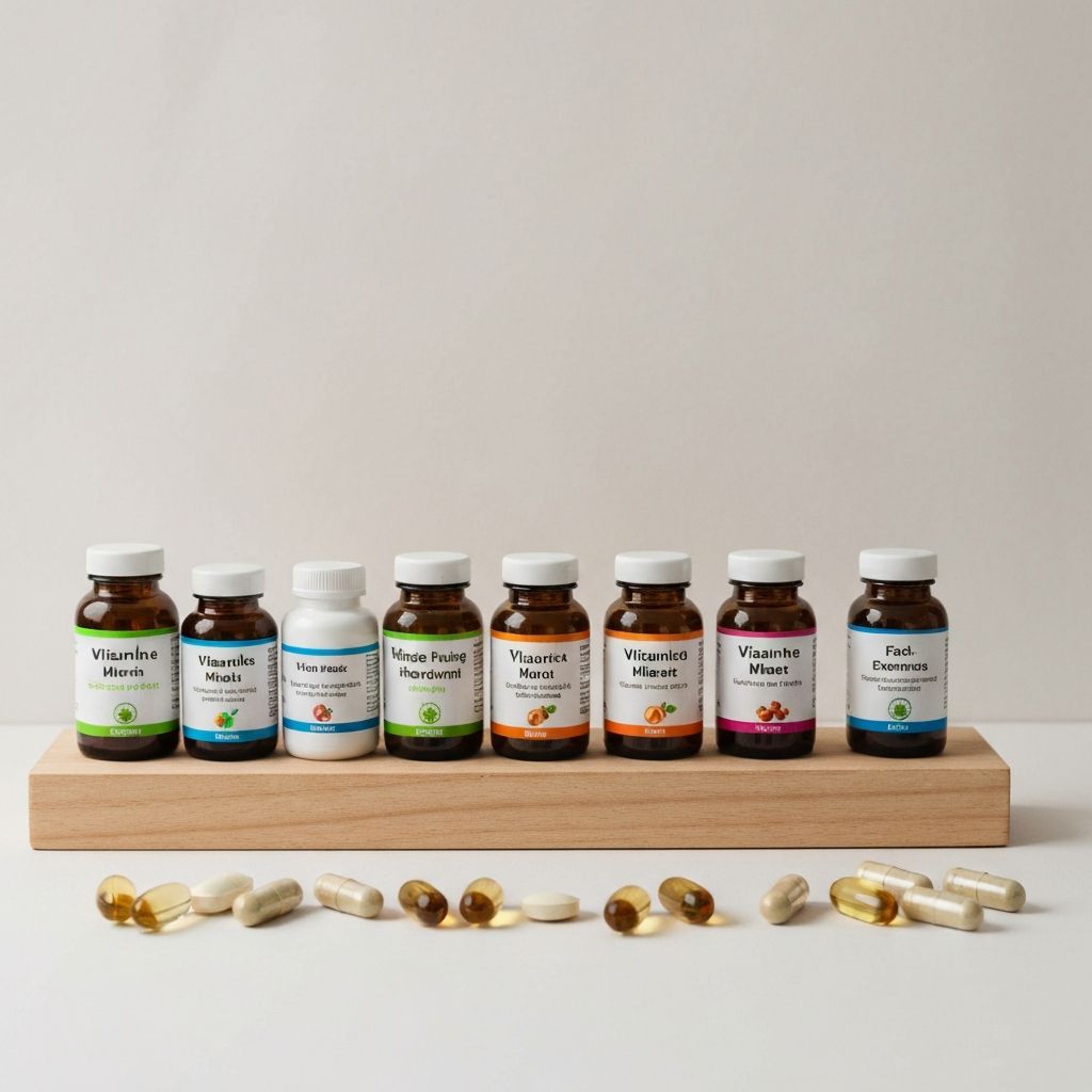 Vitamins and minerals display